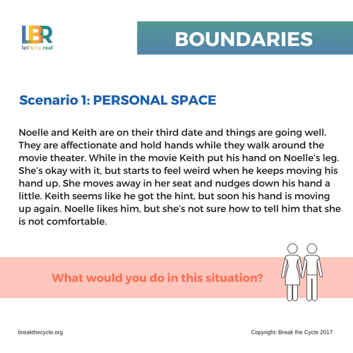 creating, understanding, and respecting boundaries handout screenshot
