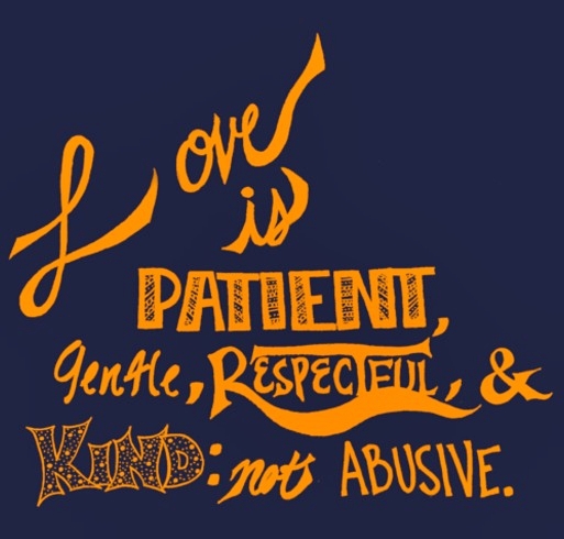 love is patient teen dv month tshirt contest